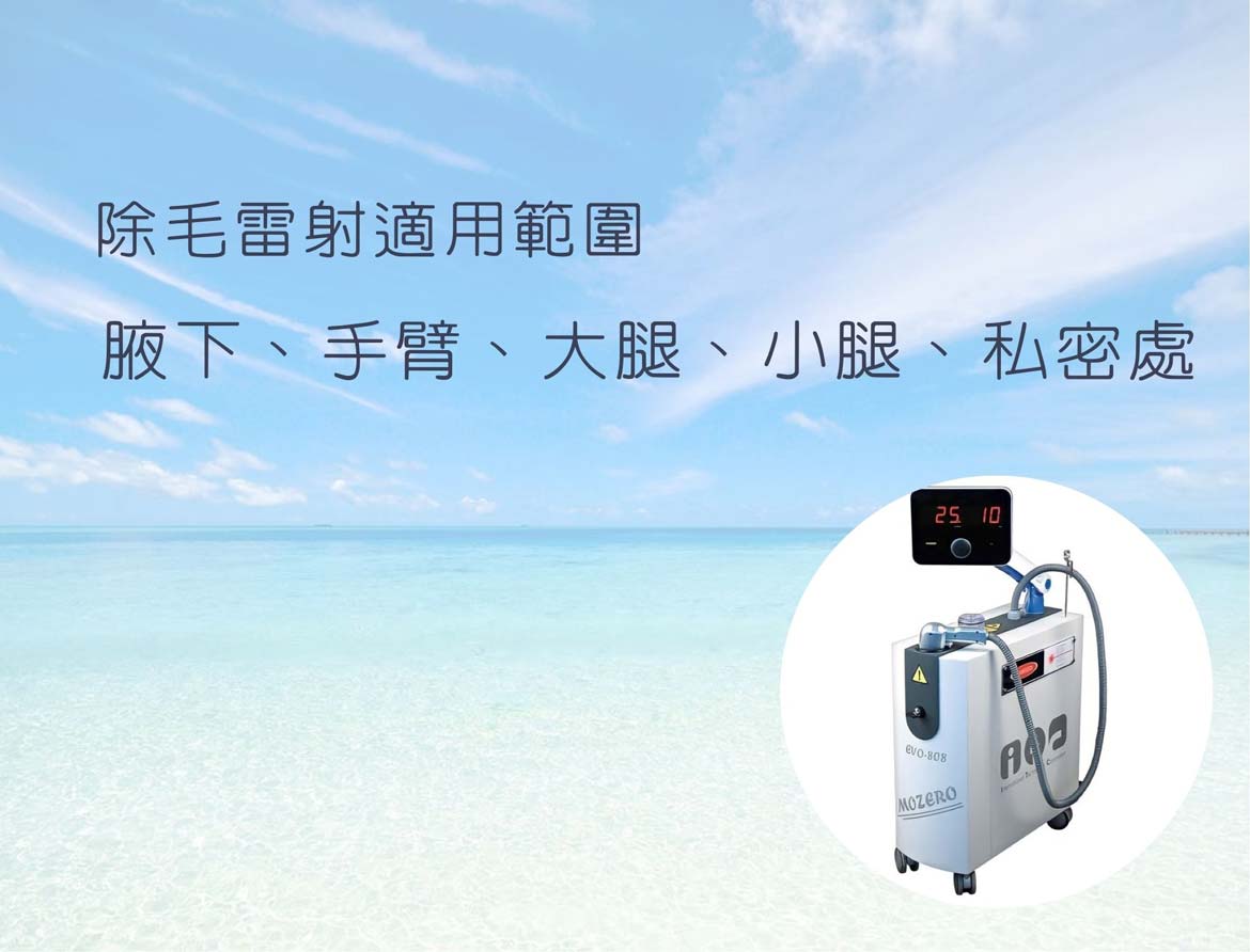 EVO二極體除毛雷射(腋下、手臂、大腿、小腿、私密處)